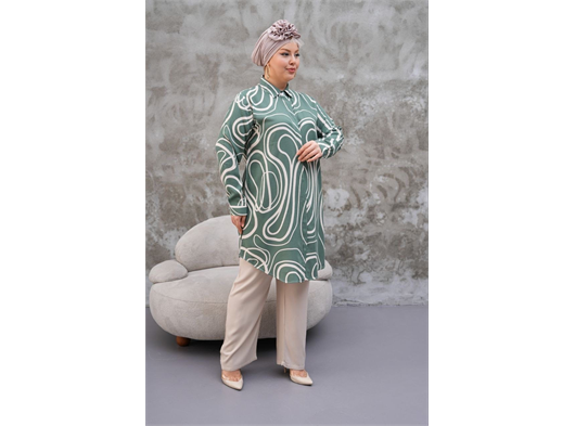 Büyük Beden Viskon Tunik