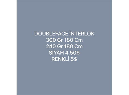 VORTEKS DOUBLEFACE INTERLOK