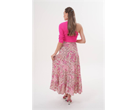 Gelincik Desenli Viskon Etek