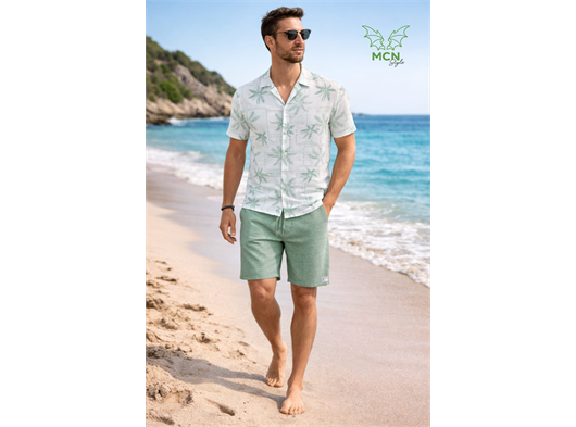 Toptan Dijital Baskılı Gömlek ve Şort