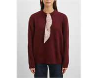 ​🧶 Premium Dokulu Şal Detaylı Triko Kazak